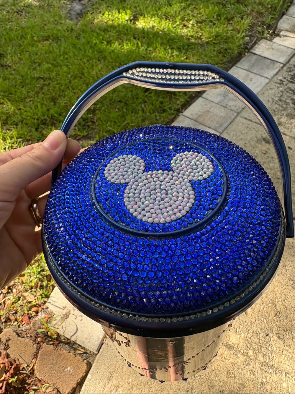 ✨ One-of-a-Kind Hand-Bedazzled Disney Starlight Parade Popcorn Bucket ✨